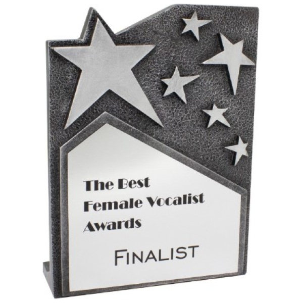 Star Cross Silver Plaque