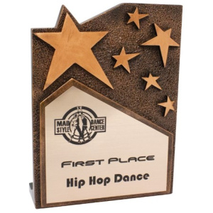 Star Cross Bronze Plaque