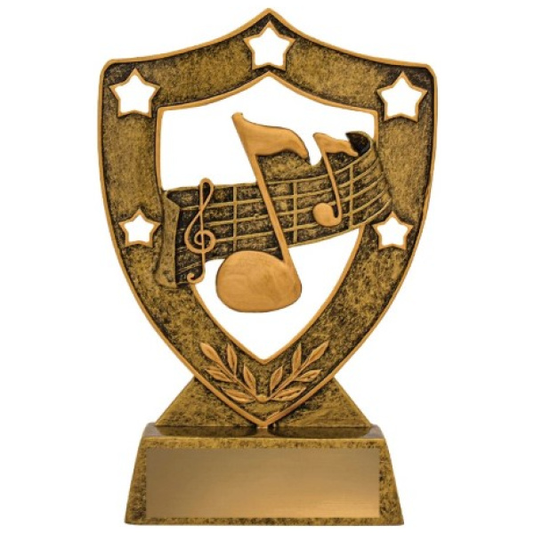 Music Gold Shield