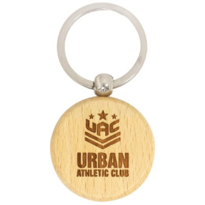 Timber Keychain Circle