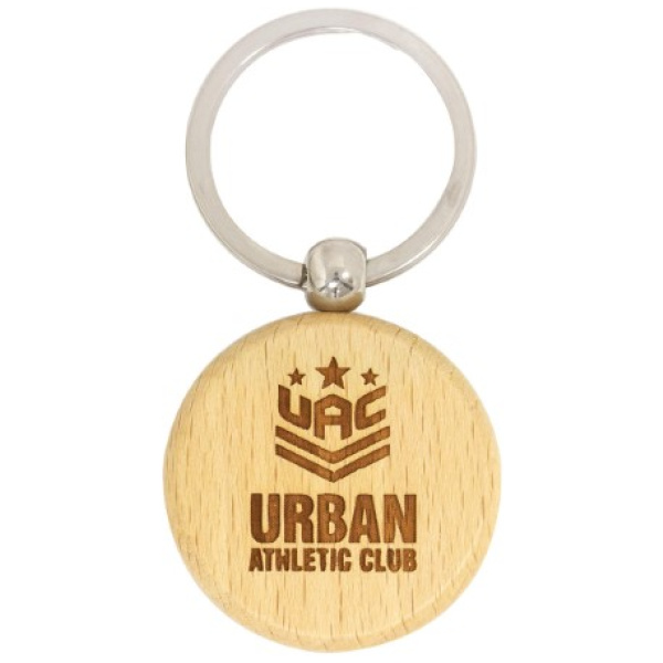 Timber Keychain Circle