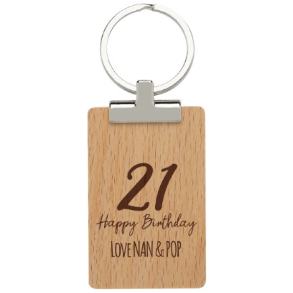 Timber ID Keychain