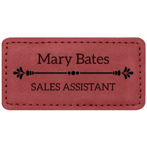 Name Badge - Rose