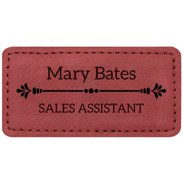 Name Badge - Rose
