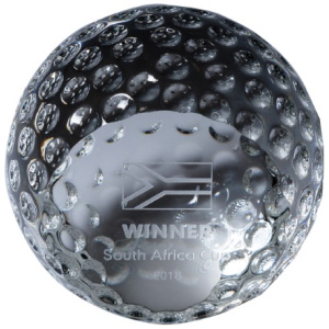 Golf Crystal Paperweight