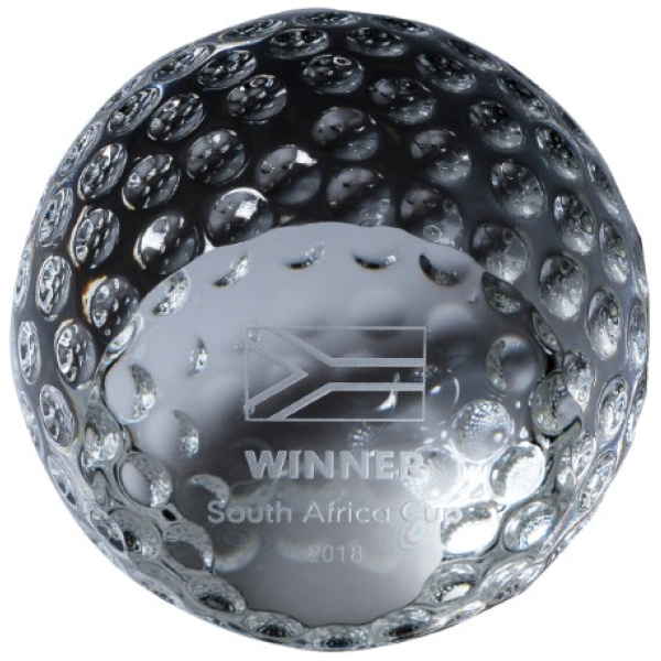 Golf Crystal Paperweight