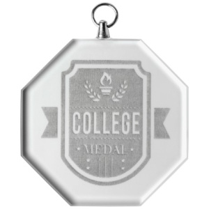 Glass Medal - Octagon