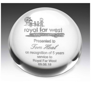 Forever Crystal Paperweight