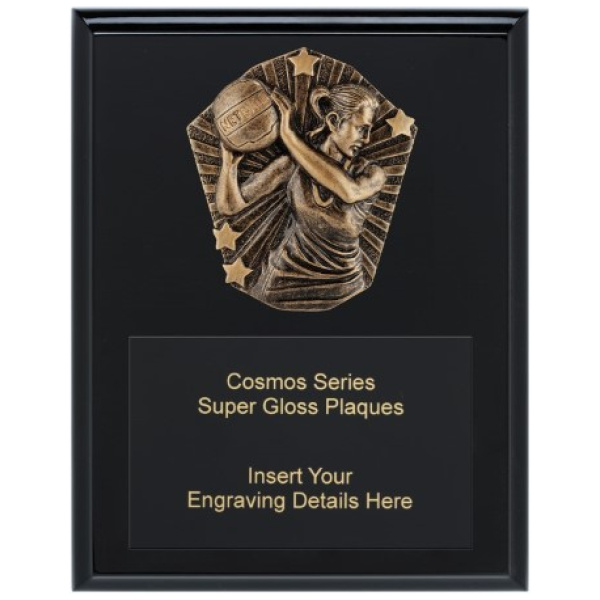 Cosmos Super Plaque - Netball