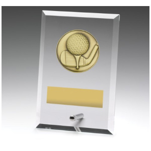 Glass Plaques - Golf