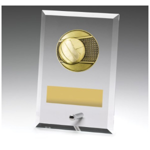 Glass Plaques - Volleyball