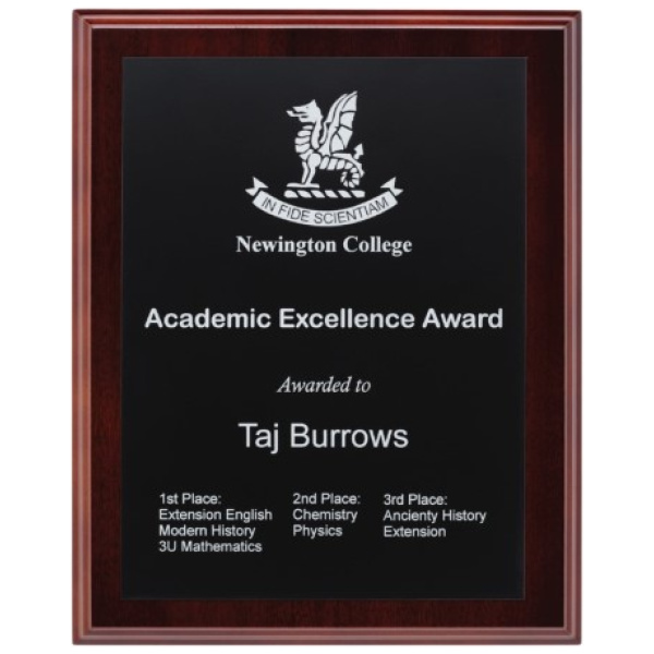 Engraved Plaques - Black / Silver