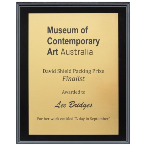 Engraved Plaques - Brushed Gold