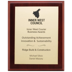 Engraved Plaques - European Gold