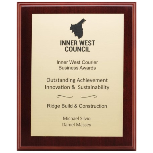 Engraved Plaques - European Gold
