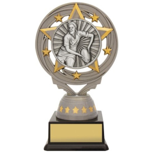 Silver Female Rugby Torch