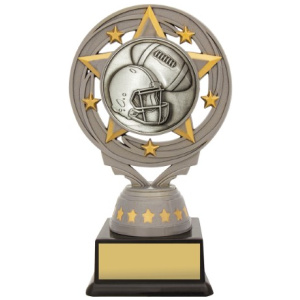 Silver American Football Torch