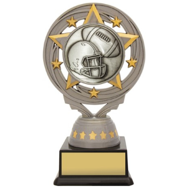 Silver American Football Torch