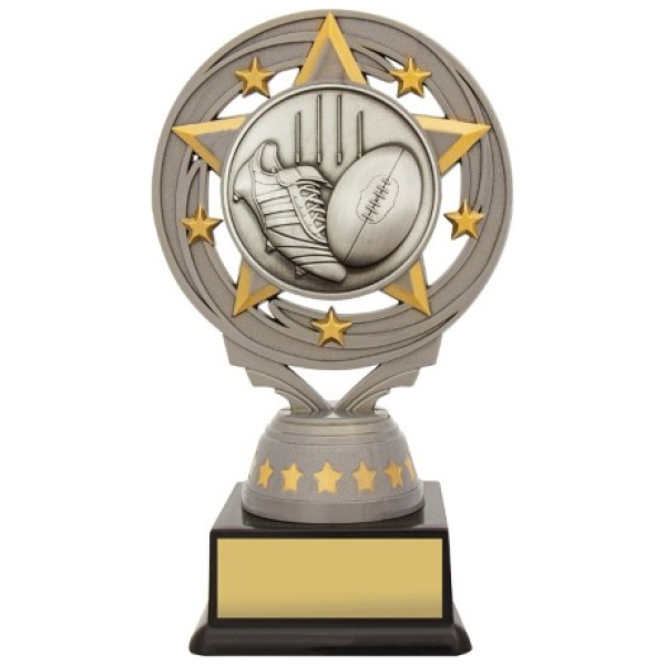 Silver Aussie Rules Torch