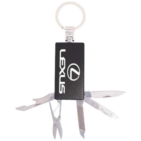 Engravable Keychain with Tools