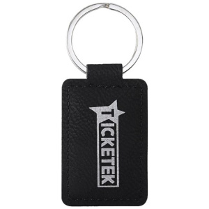 Leatherette Keychain - Black