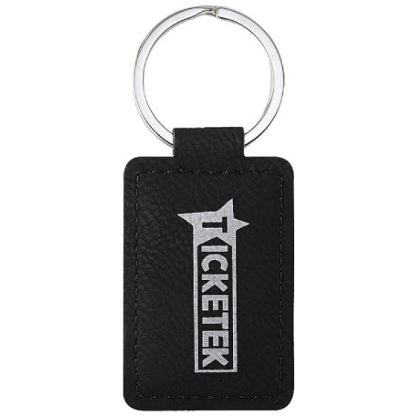 Leatherette Keychain - Black