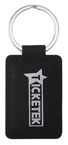 Leatherette Keychain - Black