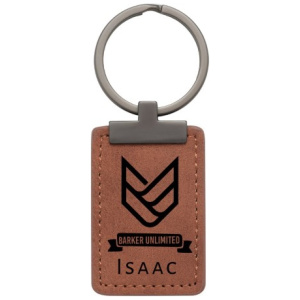 Rawhide Keychain with Metal