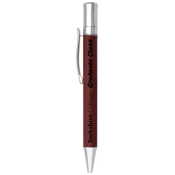 Leatherette Pen - Rose