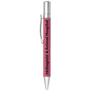 Leatherette Pen - Pink
