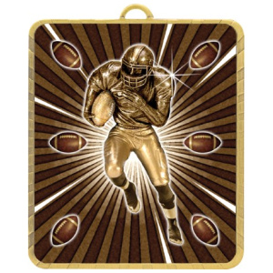 Gold Lynx Medal - American Football