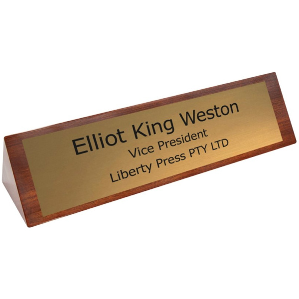 Timber Name Bar