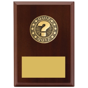 Quiz Award Plaque