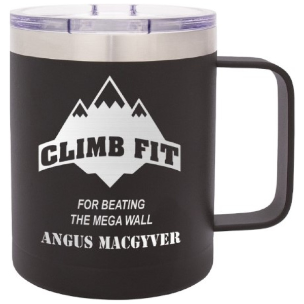 Camper Black Mug