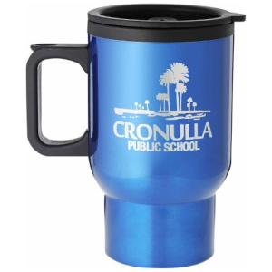 Blue Travel Mug with Handle