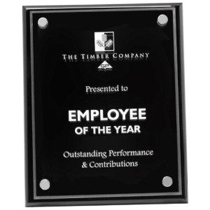 Black Premium Floating Plaque