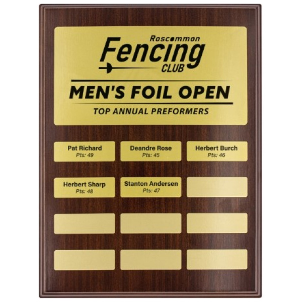 Seasonal Gold Plaque
