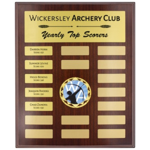 Showcase Gold Plaque