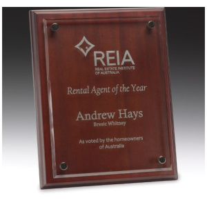 Floating Glass Plaque