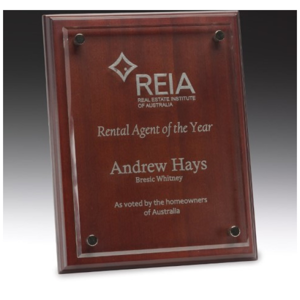 Floating Glass Plaque