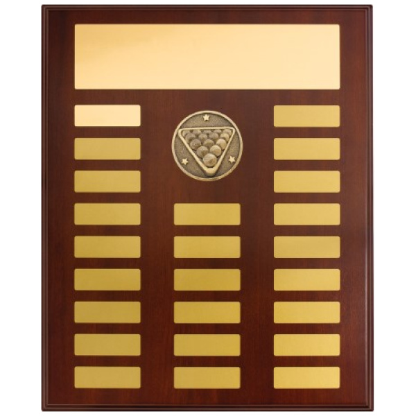 Perpetual Plaque - Pool / Snooker