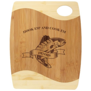 Bamboo Board Two Tone & Handle