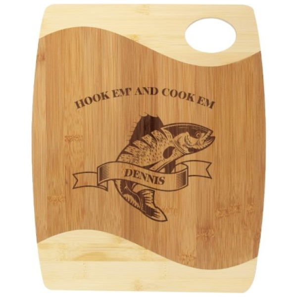 Bamboo Board Two Tone & Handle