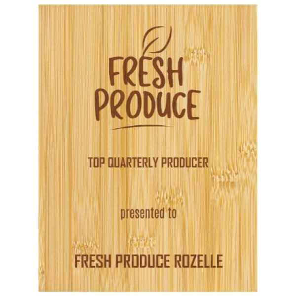 Bamboo Plaque