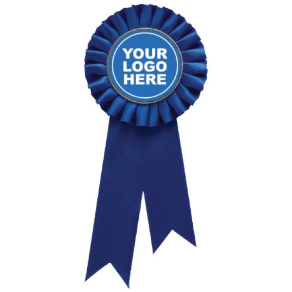 Blue Rosette w/ Clip