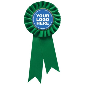 Green Rosette w/ Clip