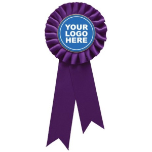 Purple Rosette w/ Clip