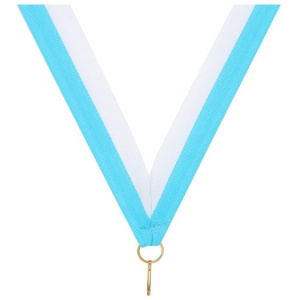 Light Blue / White Ribbon