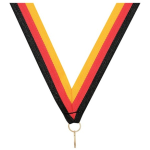 Black / Red / Gold Ribbon