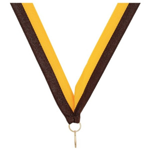 Brown / Gold Ribbon